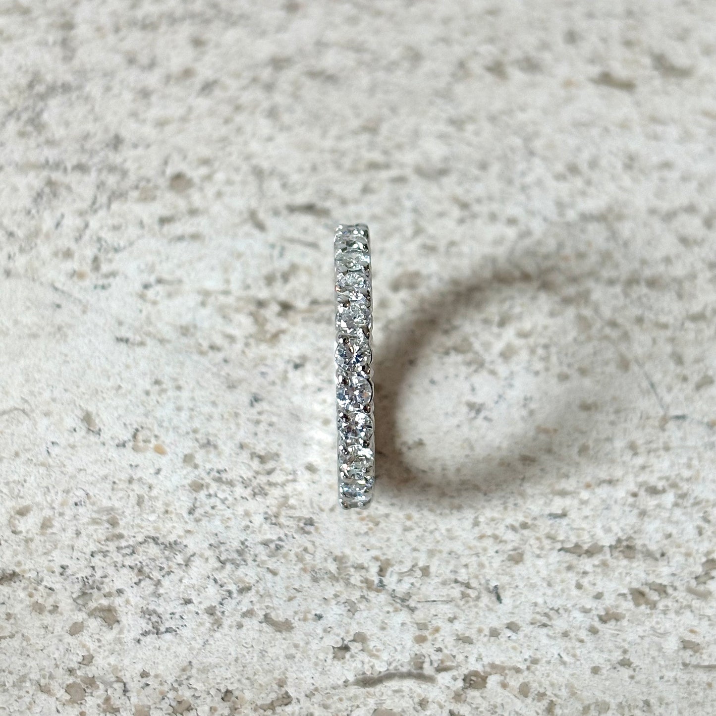 Bague Alliance Tour Complet - Or Blanc 750 & Diamants