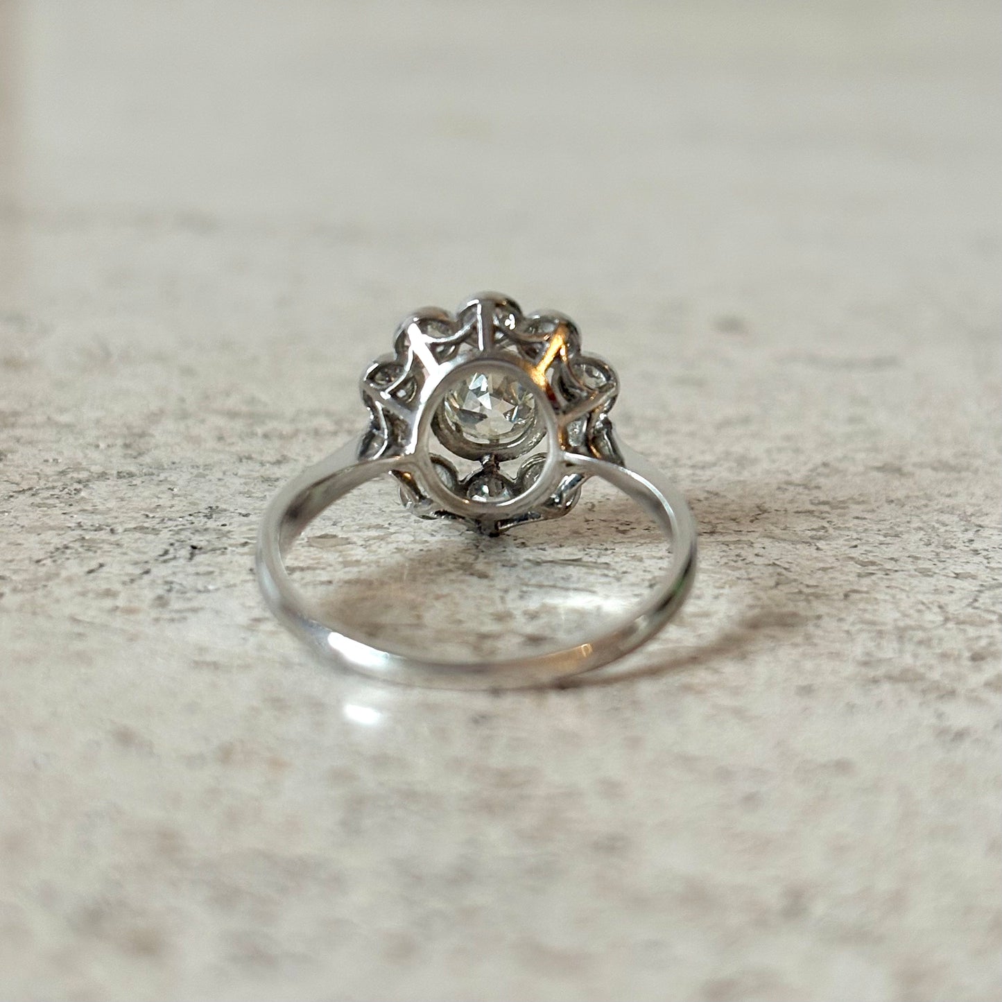 Bague Marguerite Vintage - Or Blanc 750 & Diamants