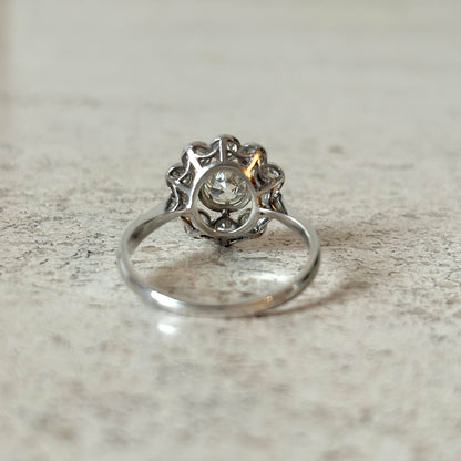 Bague Marguerite Vintage - Or Blanc 750 & Diamants