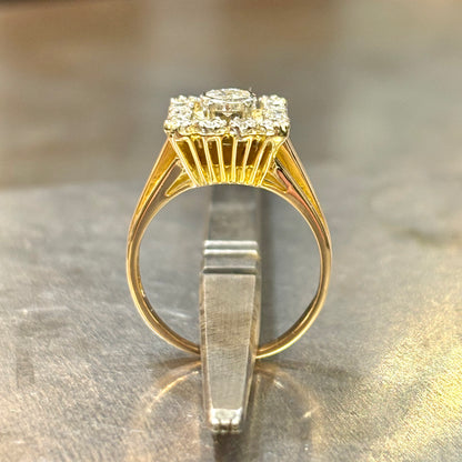 Bague Vintage - Or Jaune 750 & Diamant