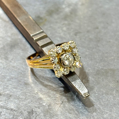 Bague Vintage - Or Jaune 750 & Diamant