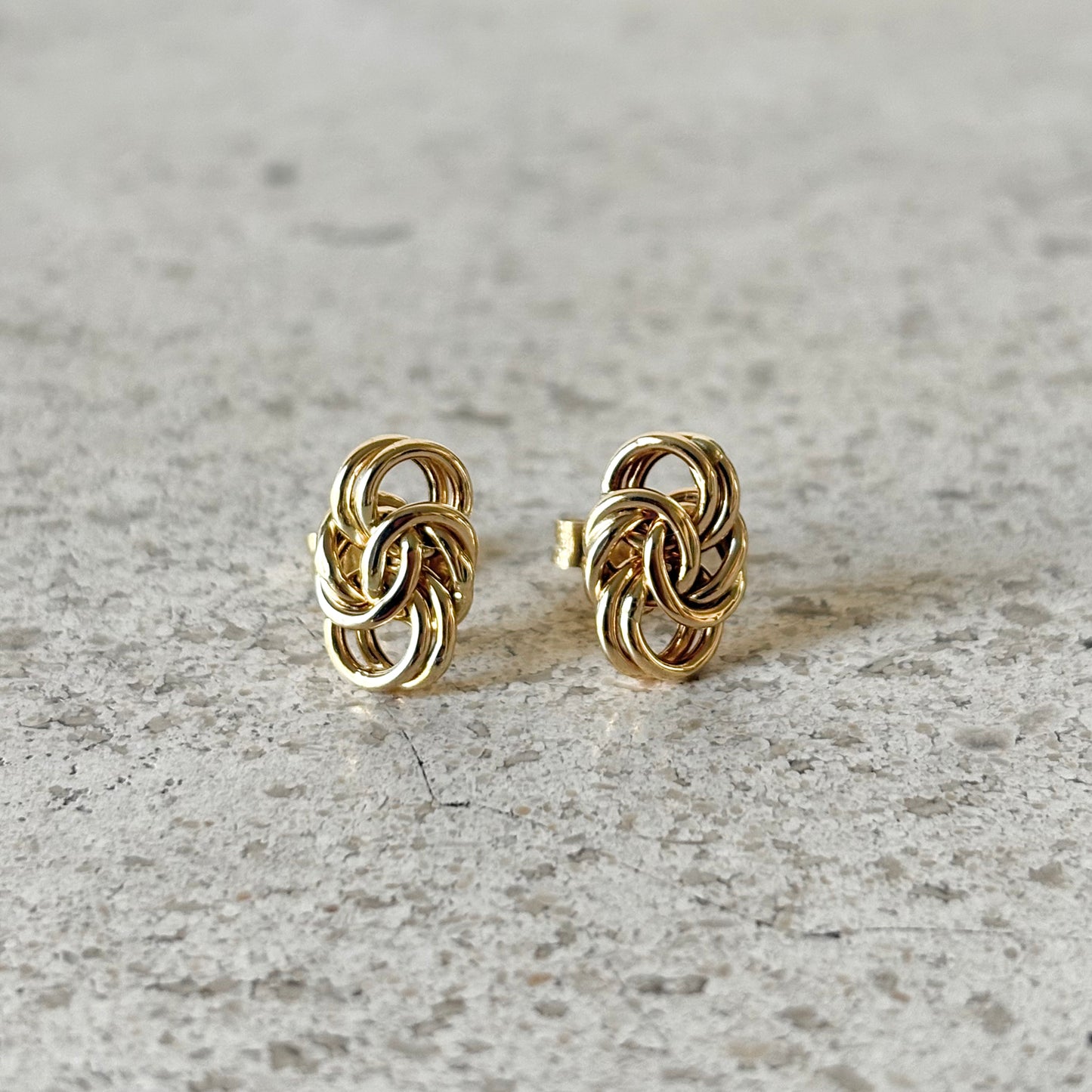 Boucles D'oreilles Noeud  Vintage - Or Jaune 750