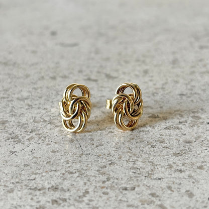 Boucles D'oreilles Noeud  Vintage - Or Jaune 750