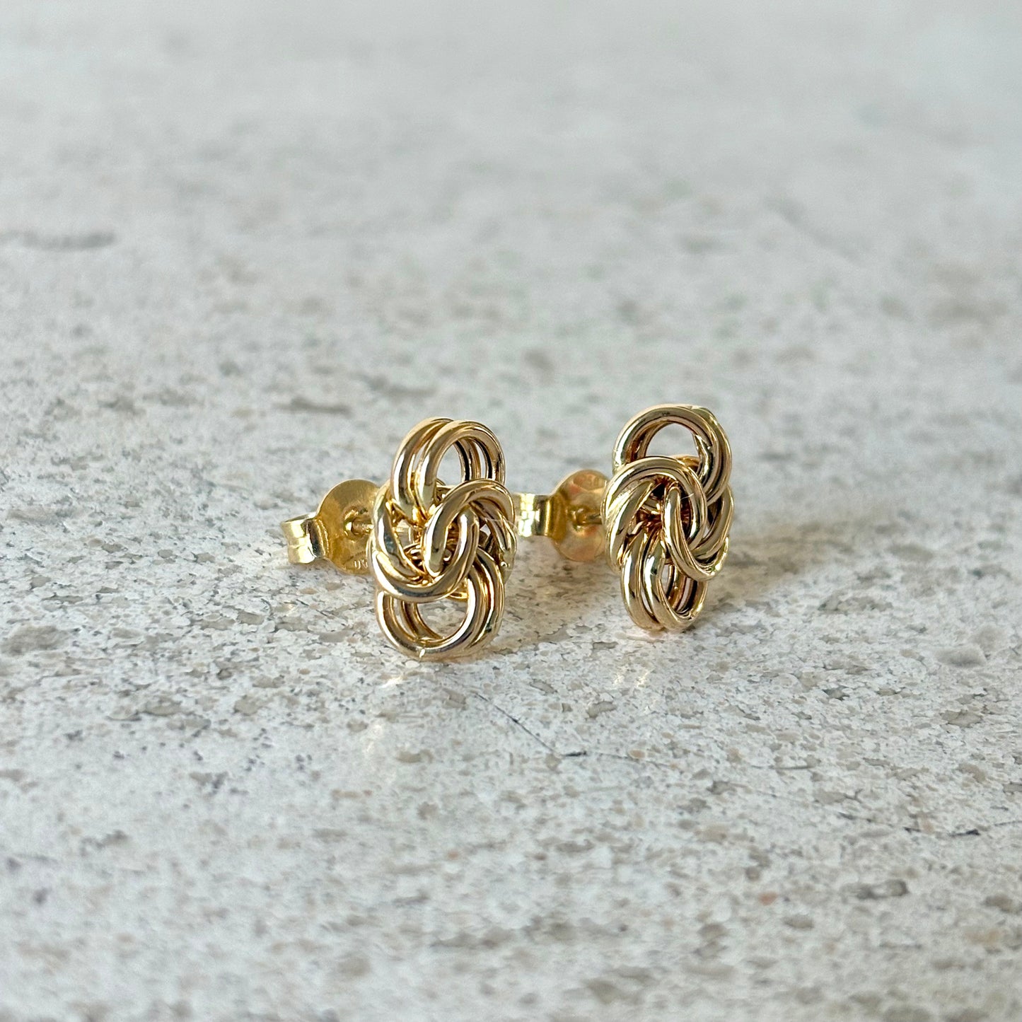 Boucles D'oreilles Noeud  Vintage - Or Jaune 750