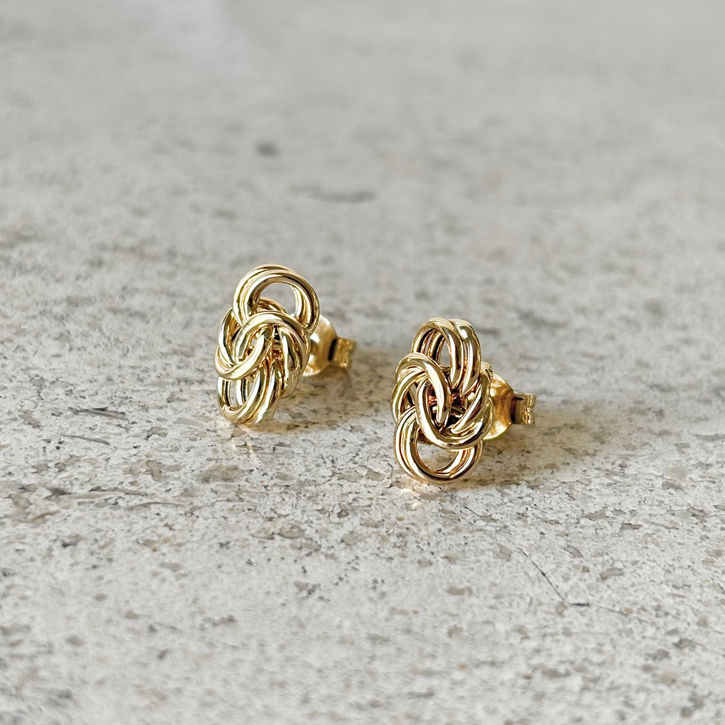 Boucles D'oreilles Noeud  Vintage - Or Jaune 750