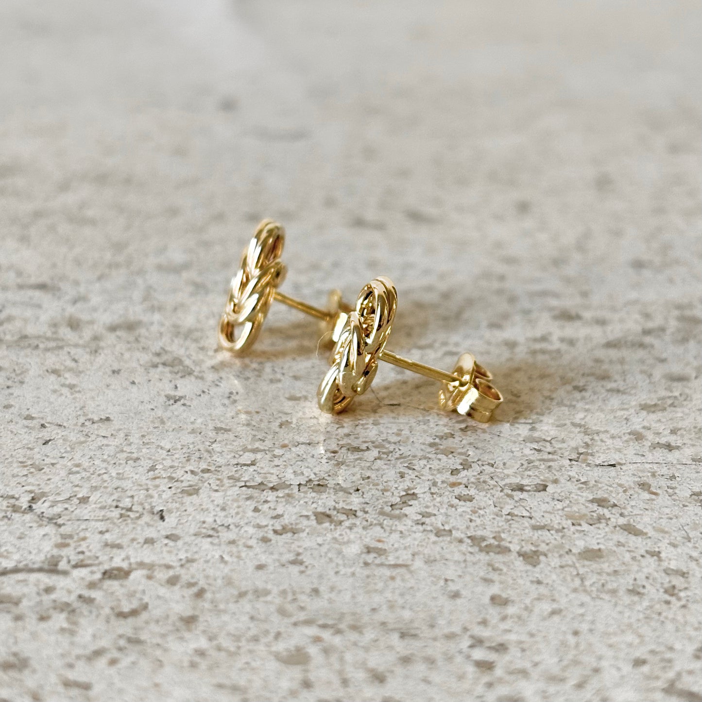 Boucles D'oreilles Noeud  Vintage - Or Jaune 750