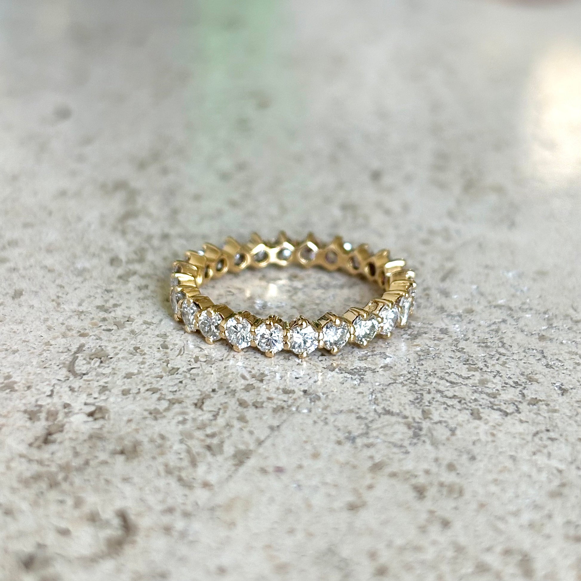 Bague Alliance Tour Complet - Or Jaune 750 & Diamants