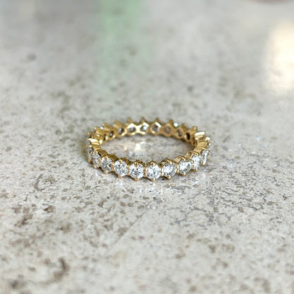 Bague Alliance Tour Complet - Or Jaune 750 & Diamants