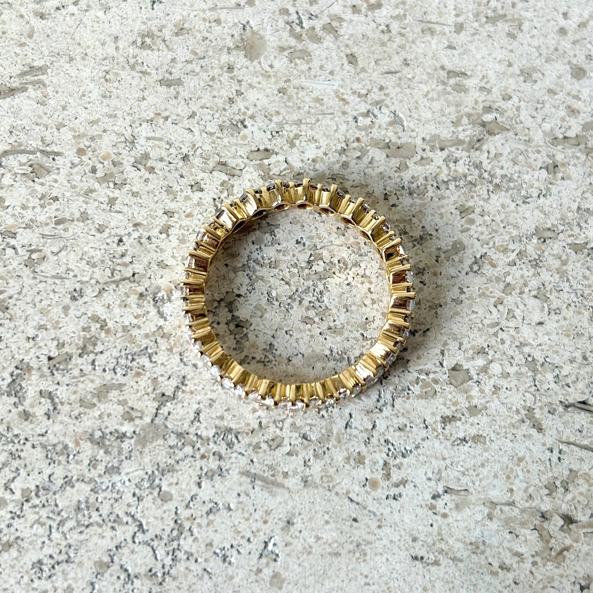 Bague Alliance Tour Complet - Or Jaune 750 & Diamants