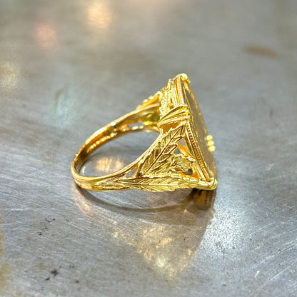 Bague Pièce - Or Jaune 750 & Pièce Or 10 Francs Napoléon