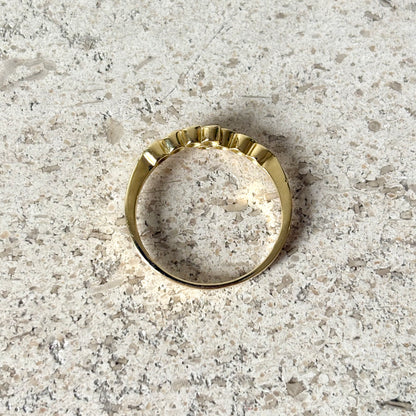 Bague Alliance - Or Jaune 750 Rubis & Diamants