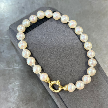 Bracelet Perles De Culture & Or Jaune 18K