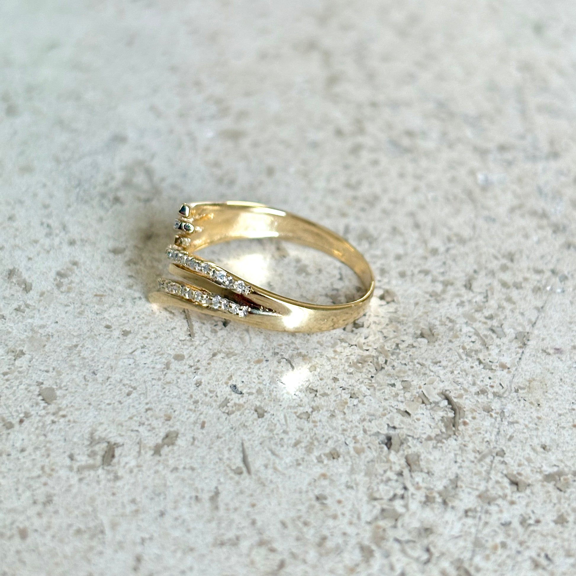 Bague Reflet - Or Jaune 750 & Diamants