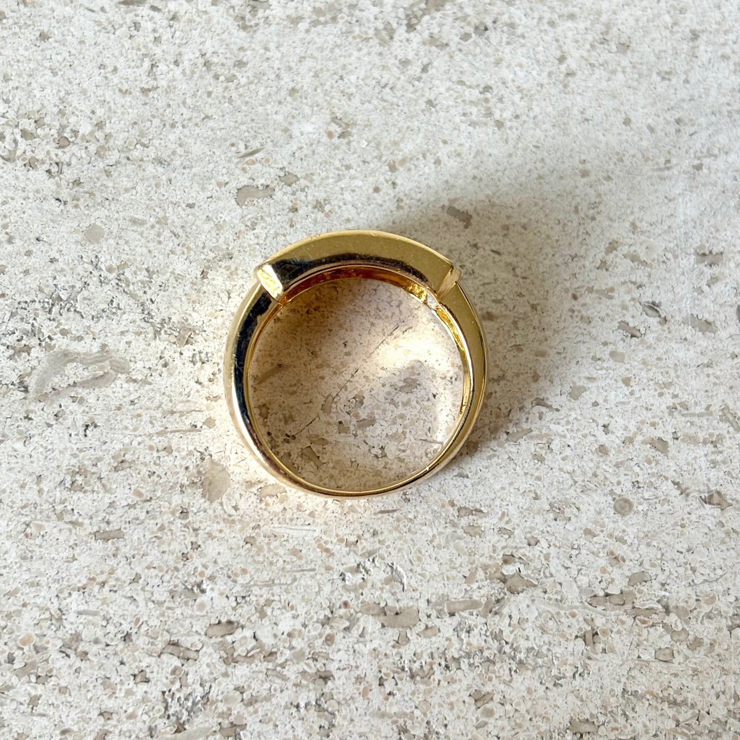 Bague Vintage Art Déco - Or Jaune 750 Rubis & Diamants