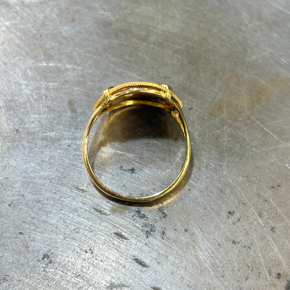 Bague Pièce - Or Jaune 750 & Pièce 10 Francs Marianne Coq