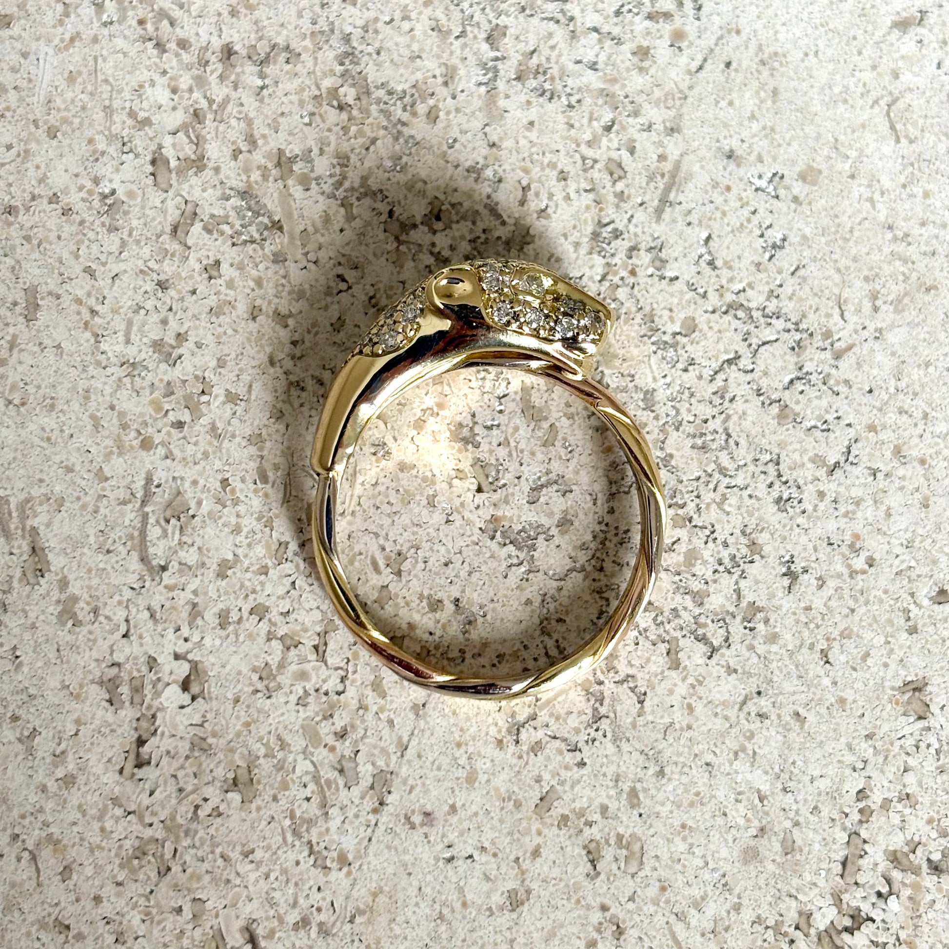 Bague Panthère - 3 Ors & Diamants
