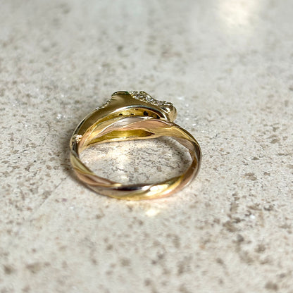Bague Panthère - 3 Ors & Diamants