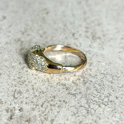 Bague Panthère - 3 Ors & Diamants