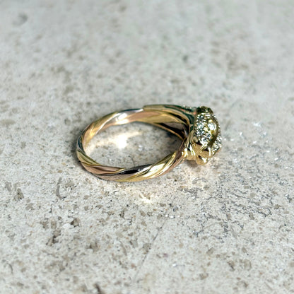 Bague Panthère - 3 Ors & Diamants