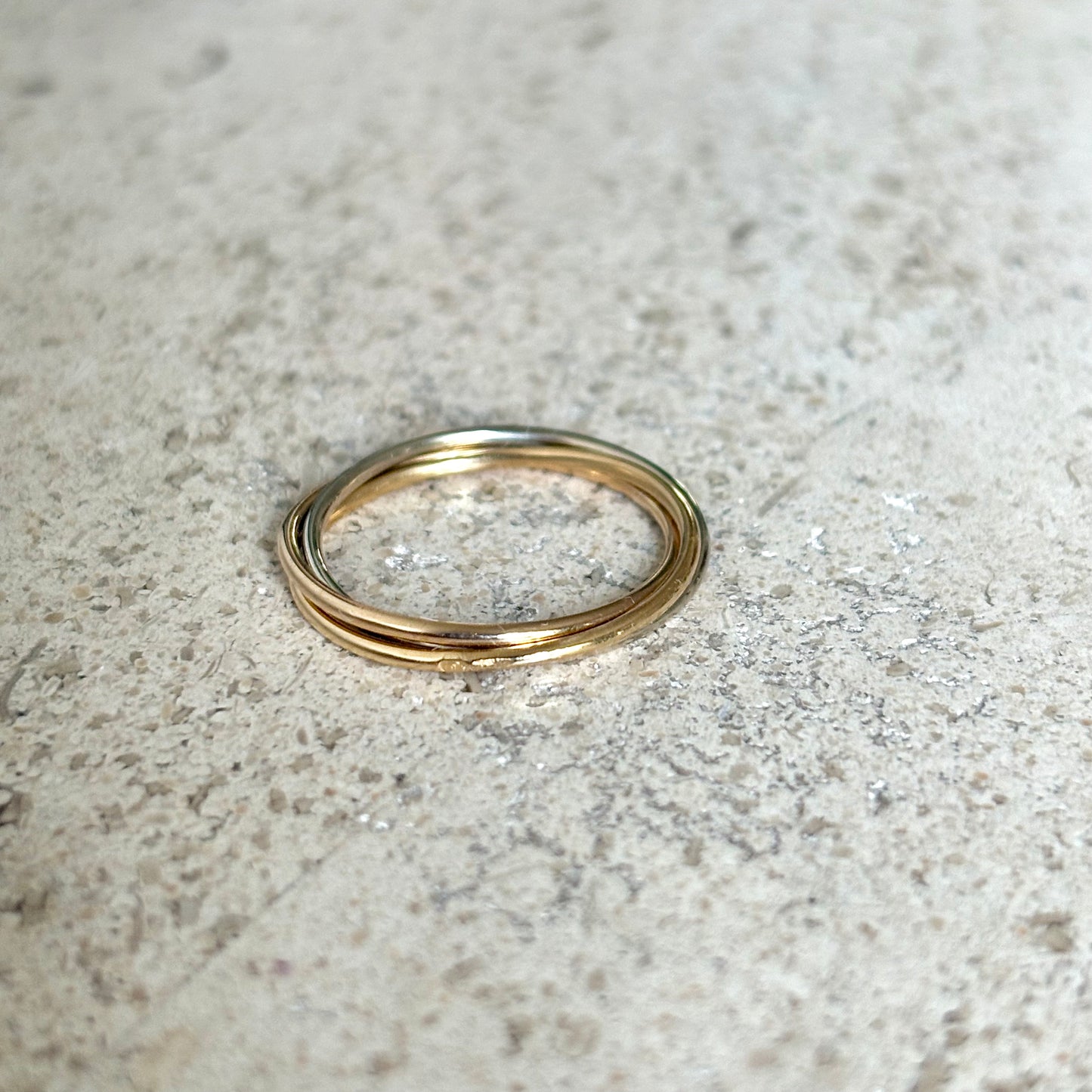 Bague Alliance 3 Ors - Or Jaune/Blanc/Rose 750