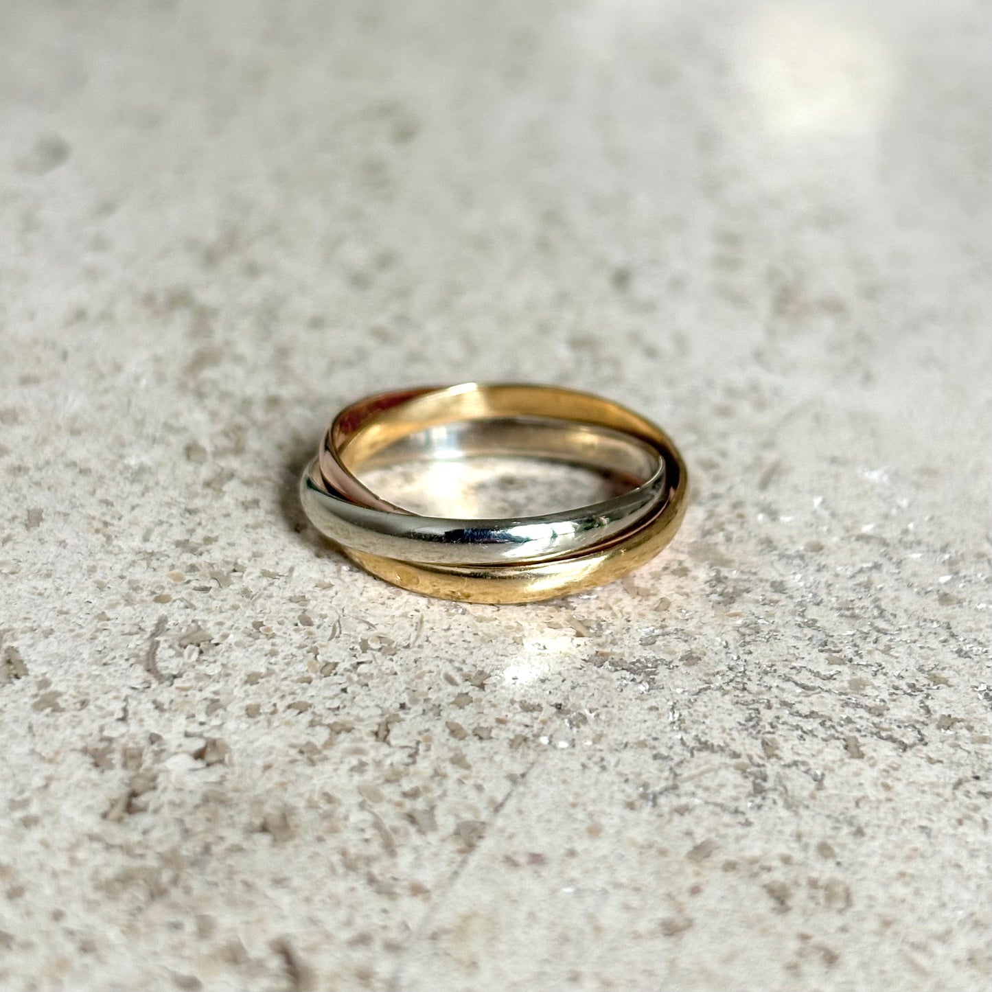 Bague Alliance 3 Ors - Or Jaune/Blanc/Rose 750
