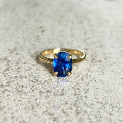 Bague Lapuna - Or Jaune 750 & Saphir de Ceylan