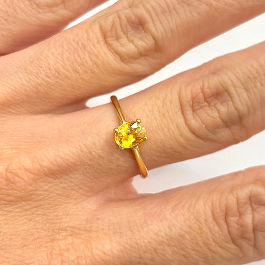 Bague Lapuna - Or Jaune 750 & Saphir Jaune