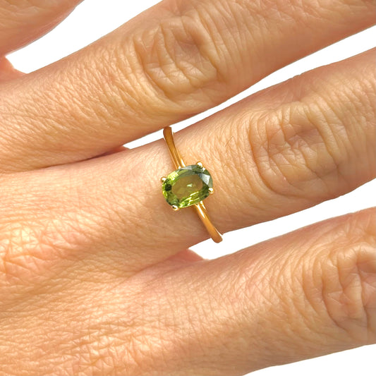 Bague Lapuna - Or Jaune 750 & Saphir Vert