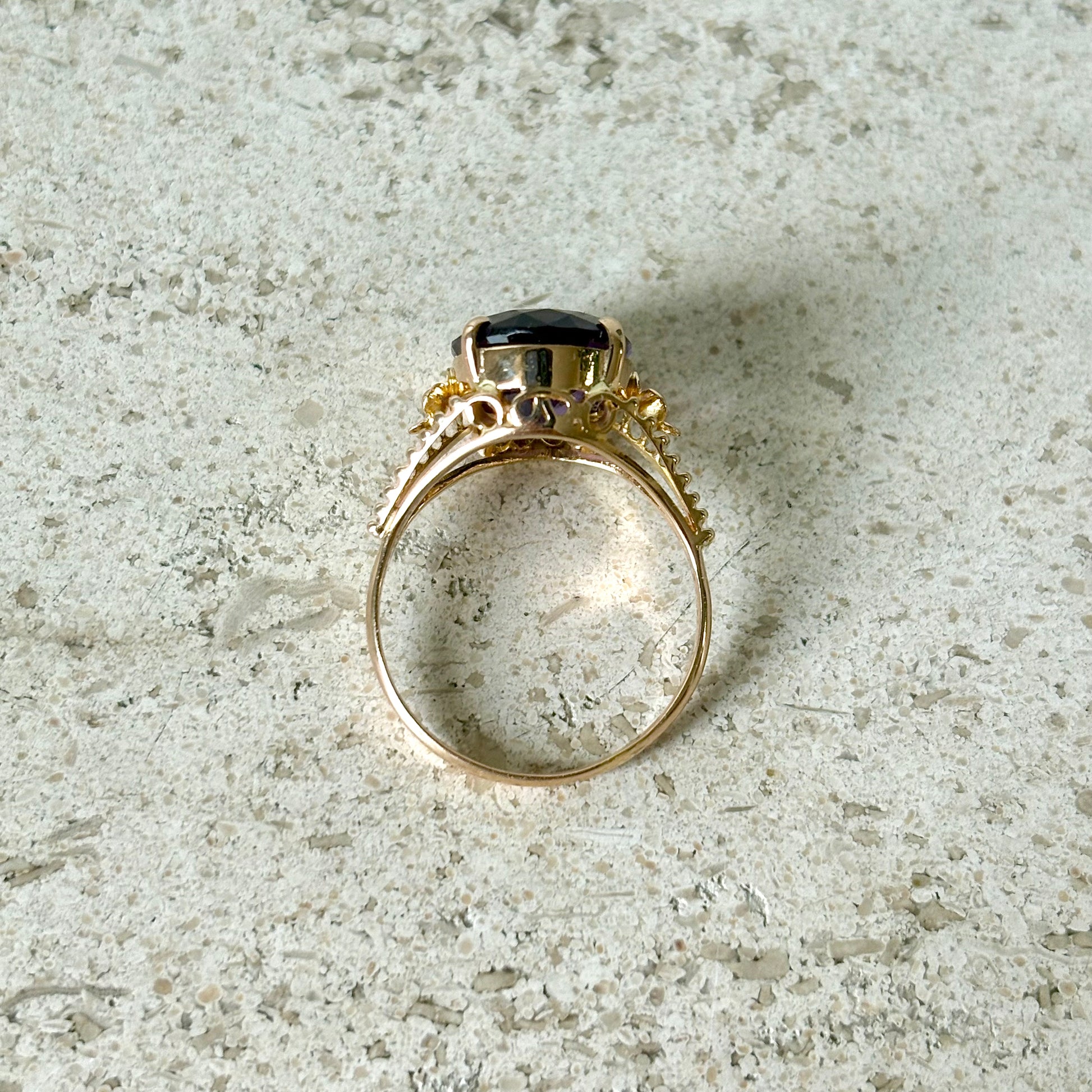 Bague Vintage - Or Jaune 750 & Améthyste
