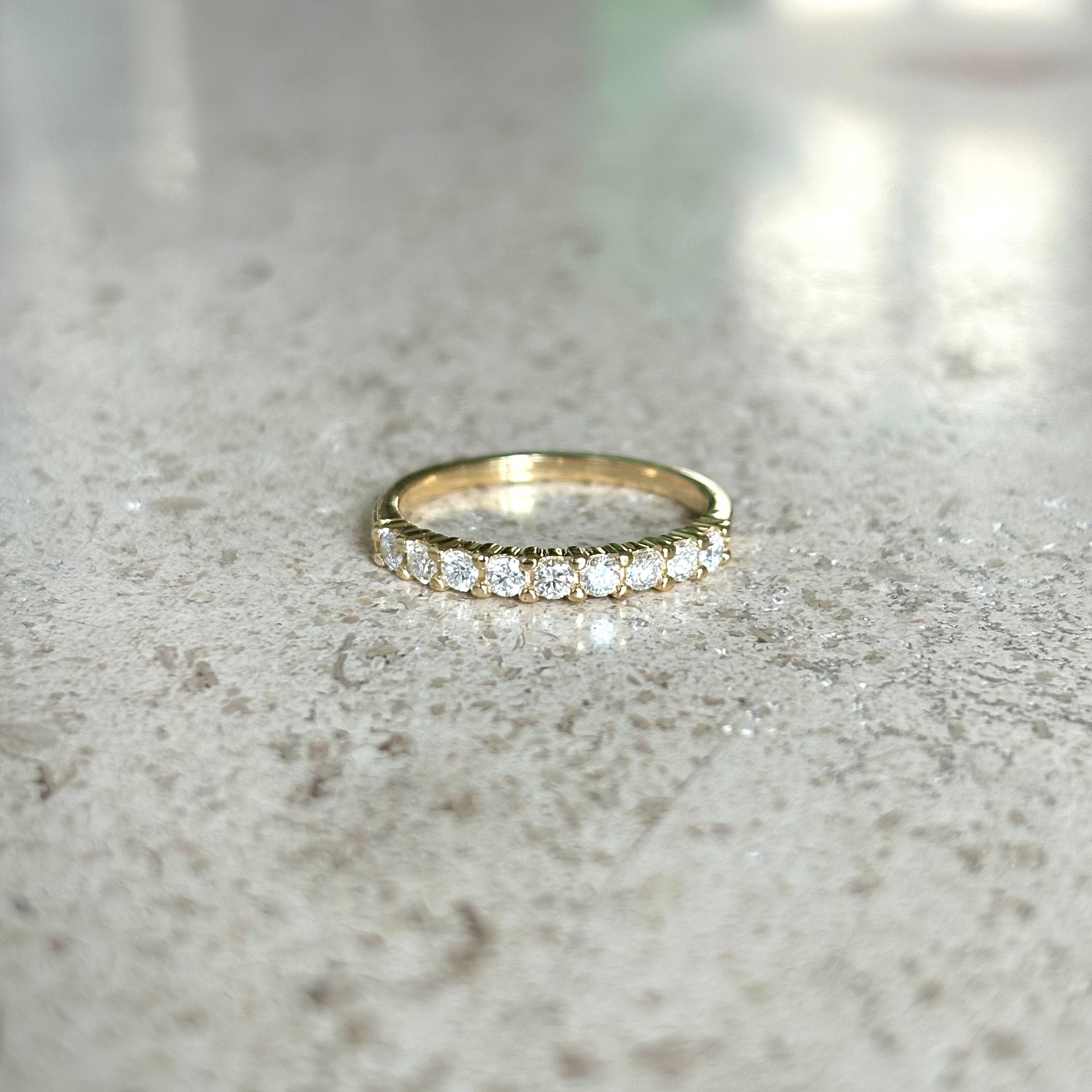 Bague Alliance - Or Jaune 750 & Diamants