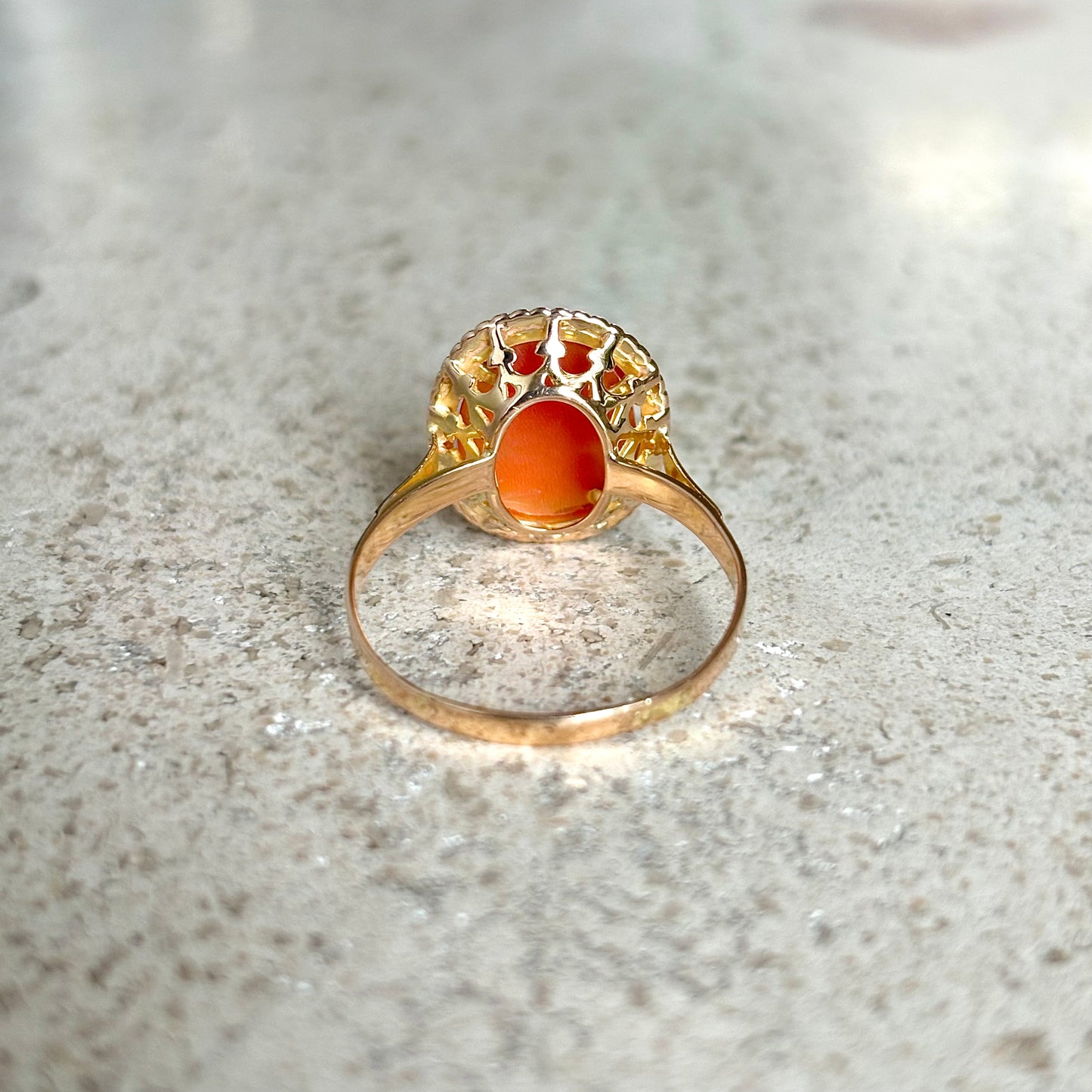 Bague Vintage Camée - Or Jaune 750 & Camée