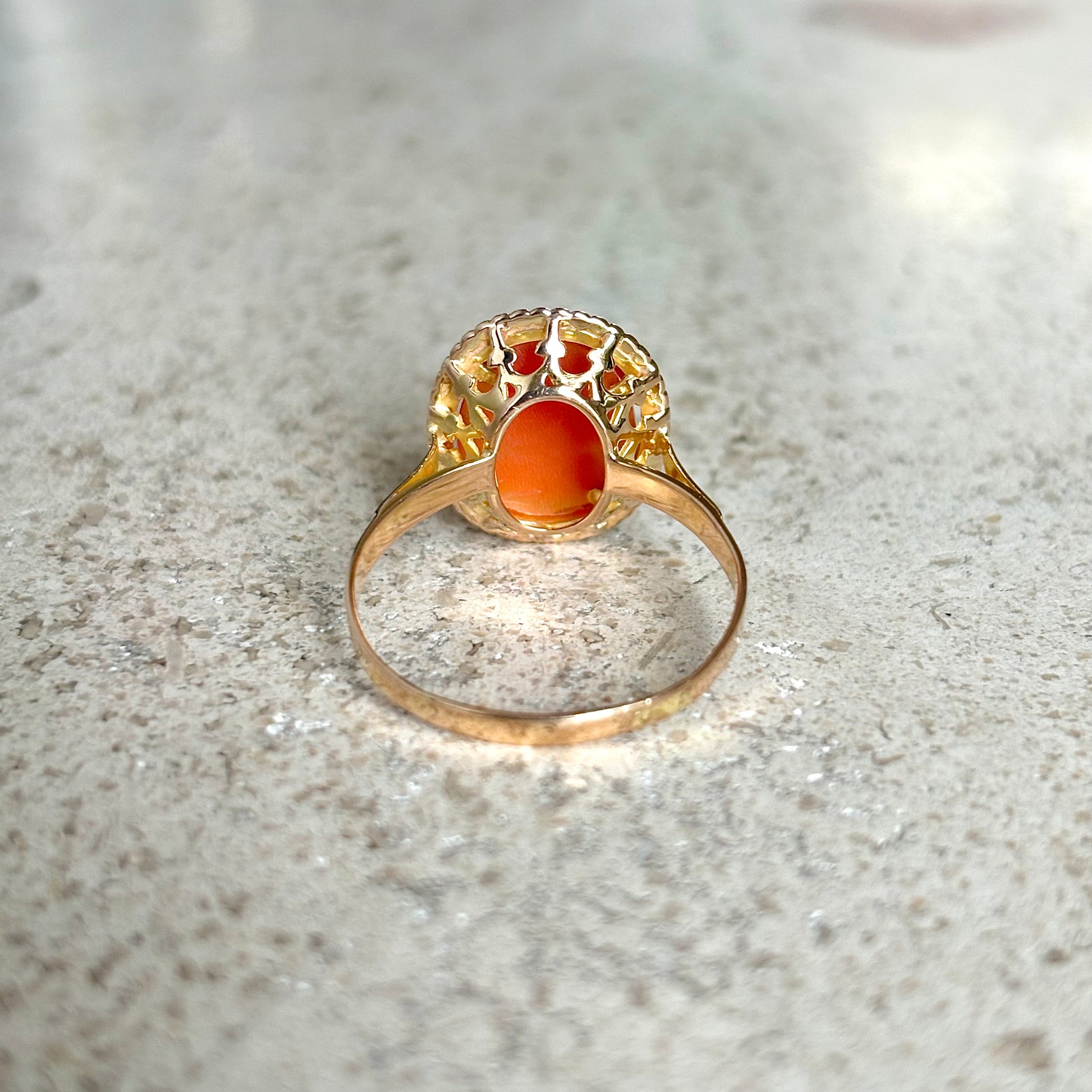 Bague Vintage Camée - Or Jaune 750 & Camée