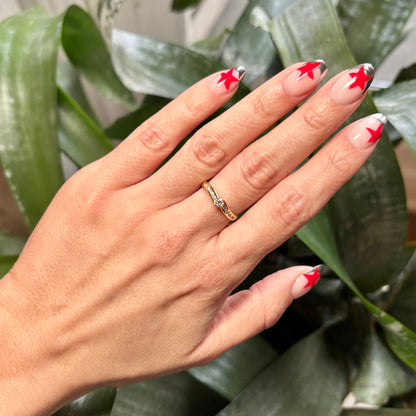 Bague Solitaire - Or Jaune 750 & Diamants