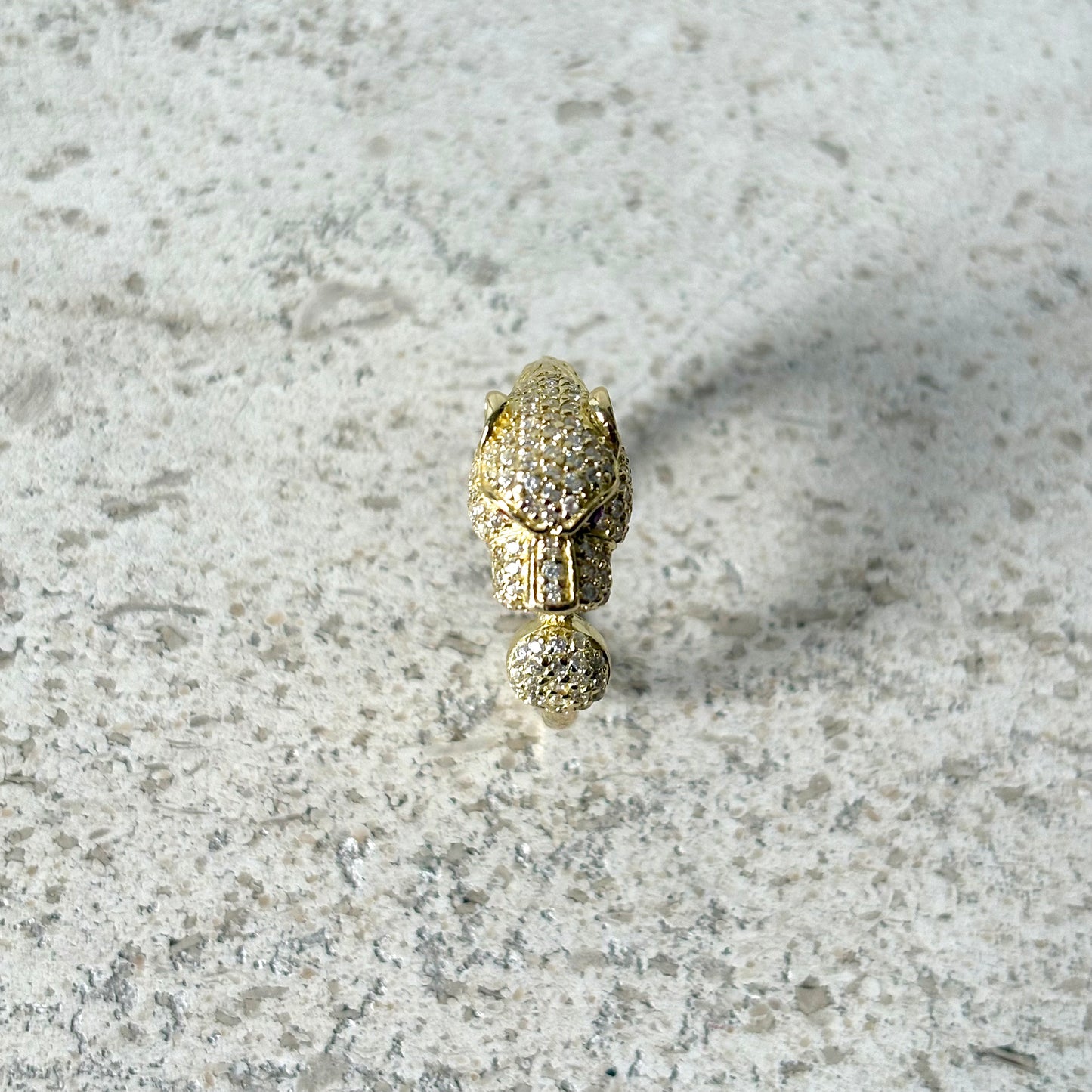 Bague Panthère - Or Jaune 750 & Zircons
