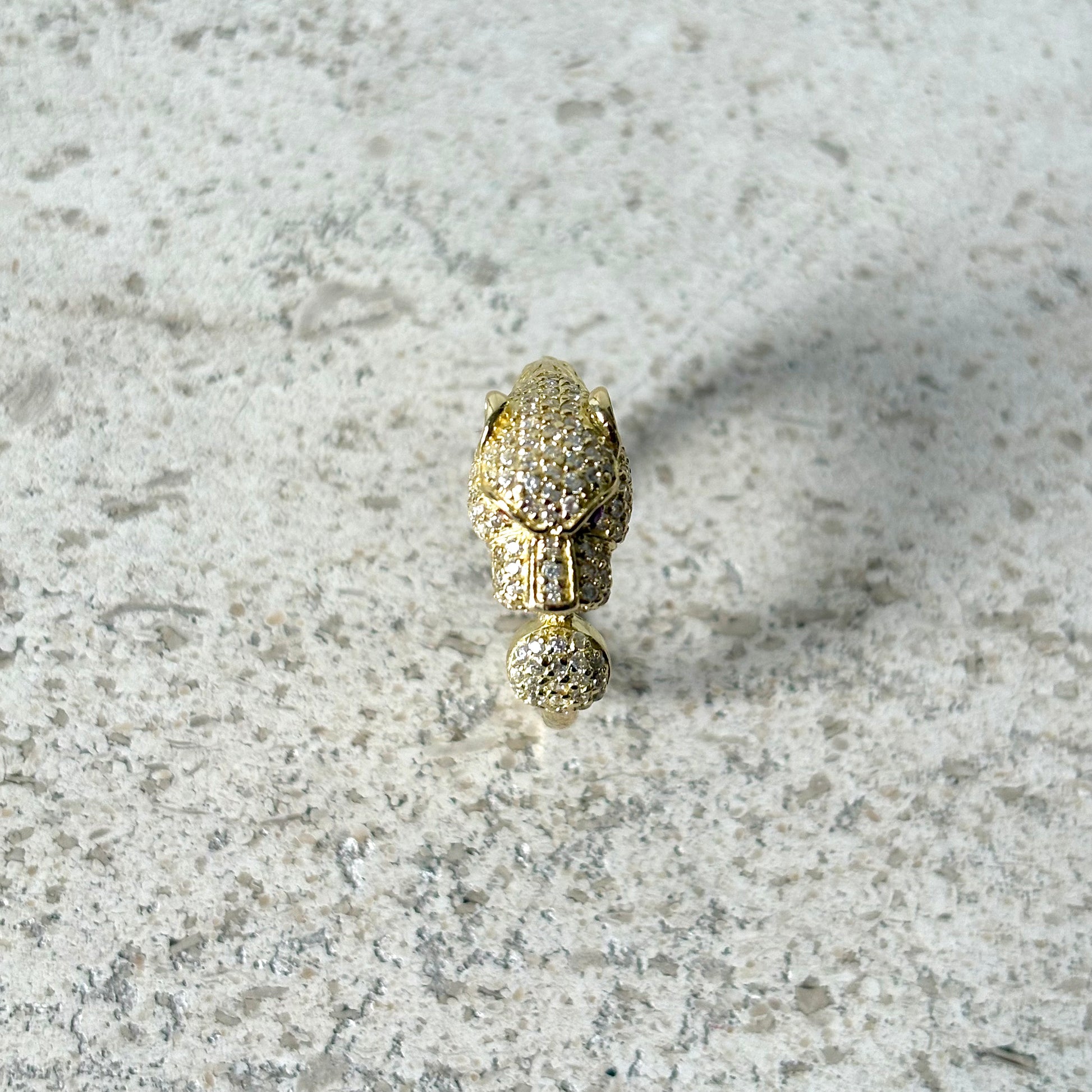 Bague Panthère - Or Jaune 750 & Zircons