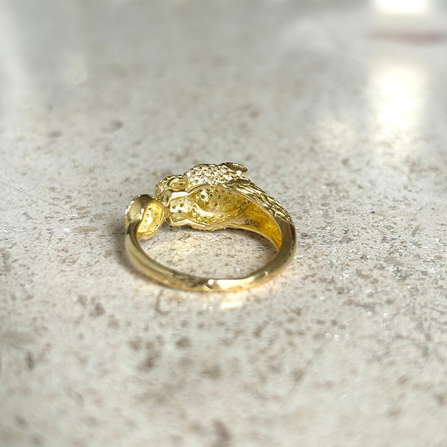 Bague Panthère - Or Jaune 750 & Zircons