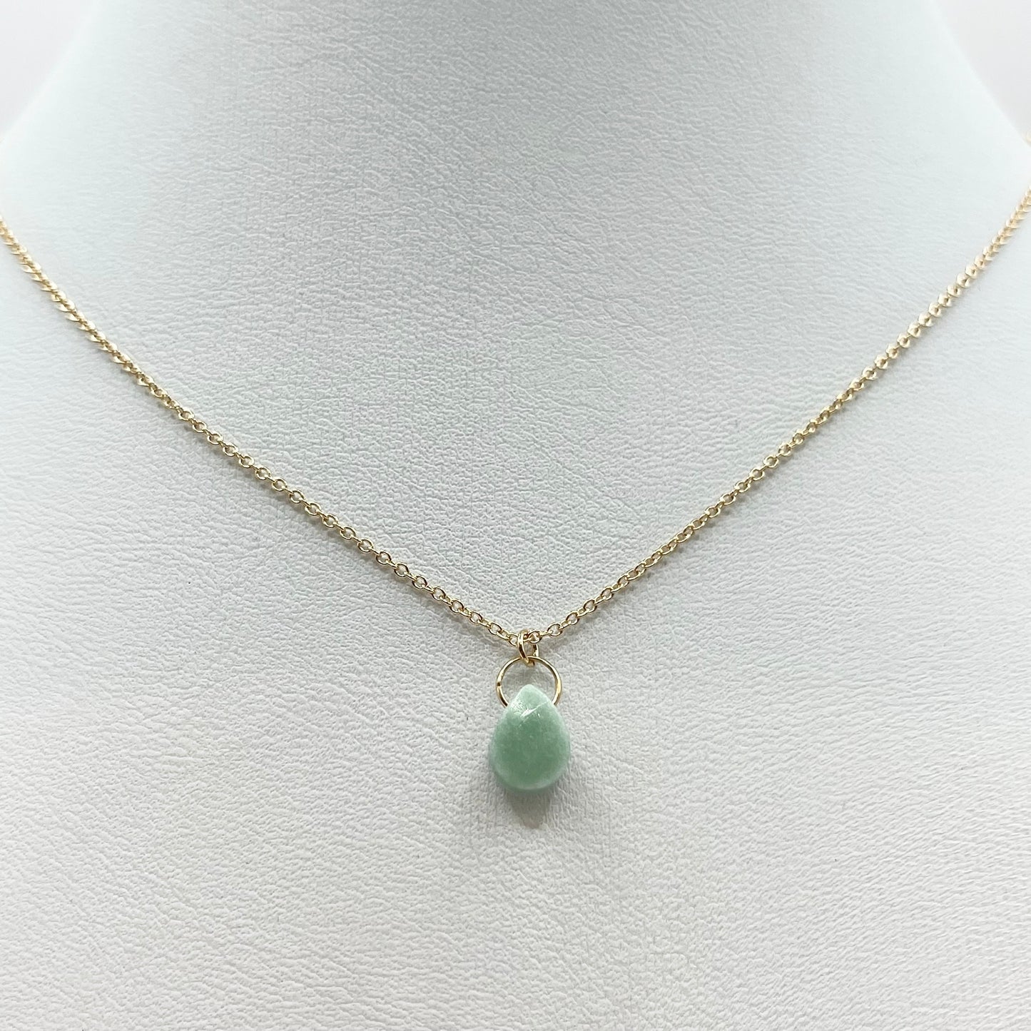 Collier Zunesha - Plaqué Or 750 & Aventurine Neuf