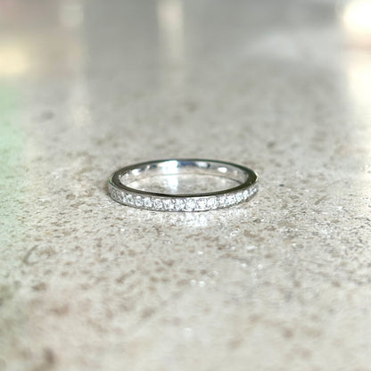 Bague Alliance - Or Blanc 750 & Diamants
