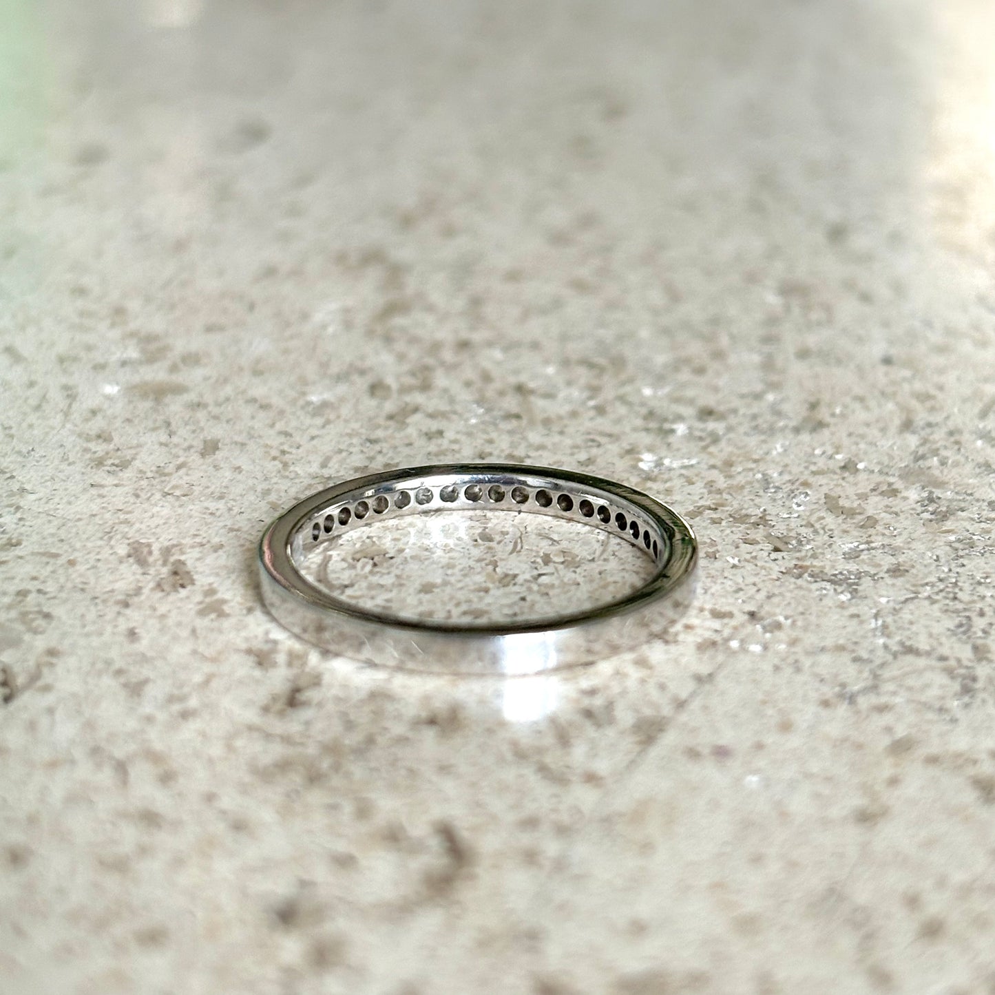 Bague Alliance - Or Blanc 750 & Diamants