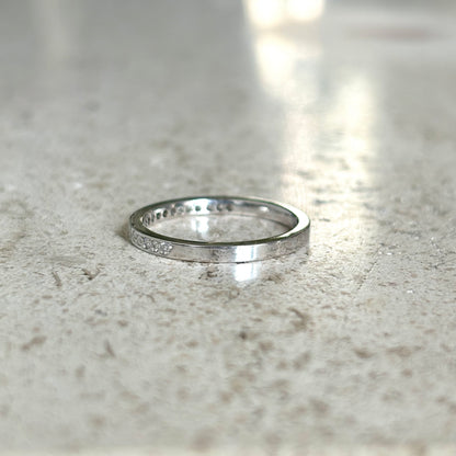 Bague Alliance - Or Blanc 750 & Diamants