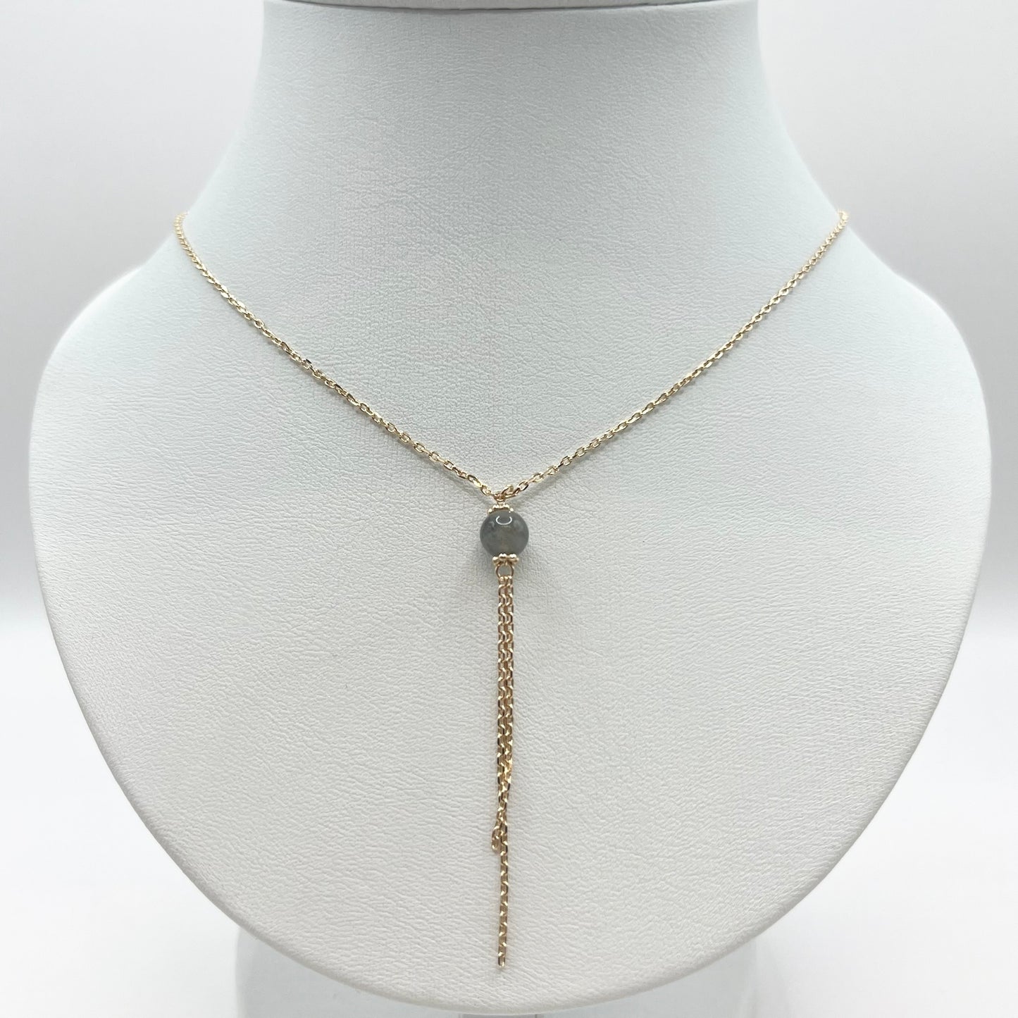 Collier Zunesha - Plaqué Or 750 & Labradorite Neuf