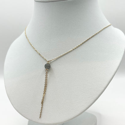 Collier Zunesha - Plaqué Or 750 & Labradorite Neuf