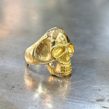Bague Chevalière Tête de Mort Skullhead - Or Jaune 750