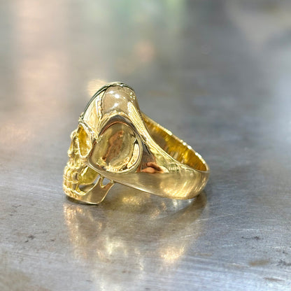 Bague Chevalière Tête de Mort Skullhead - Or Jaune 750