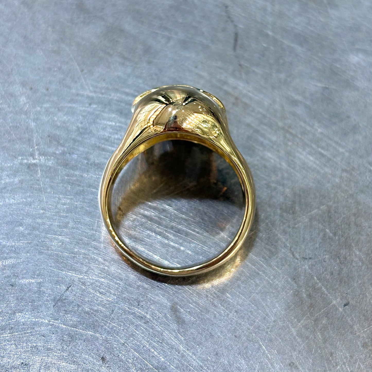 Bague Chevalière Tête de Mort Skullhead - Or Jaune 750