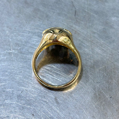 Bague Chevalière Tête de Mort Skullhead - Or Jaune 750