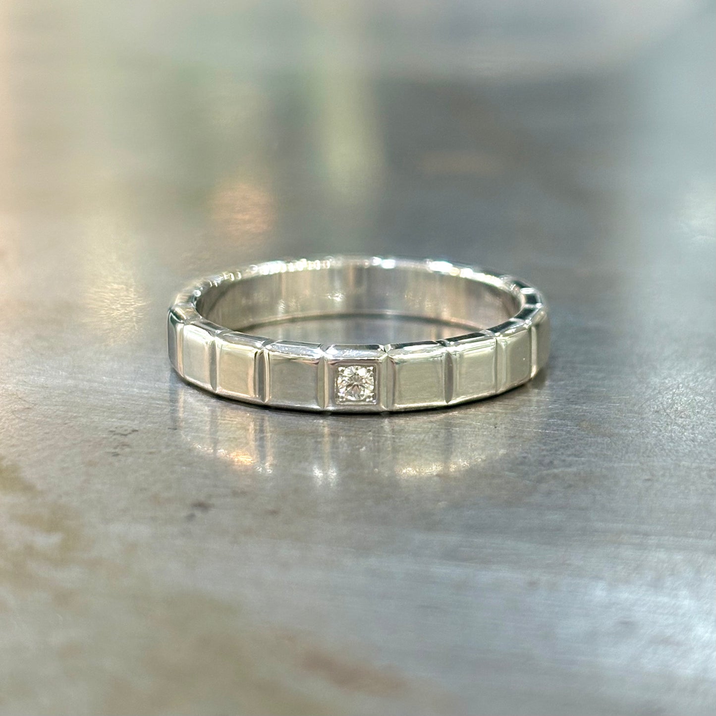 Bague Alliance Chopard - Or Blanc 750 & Diamant