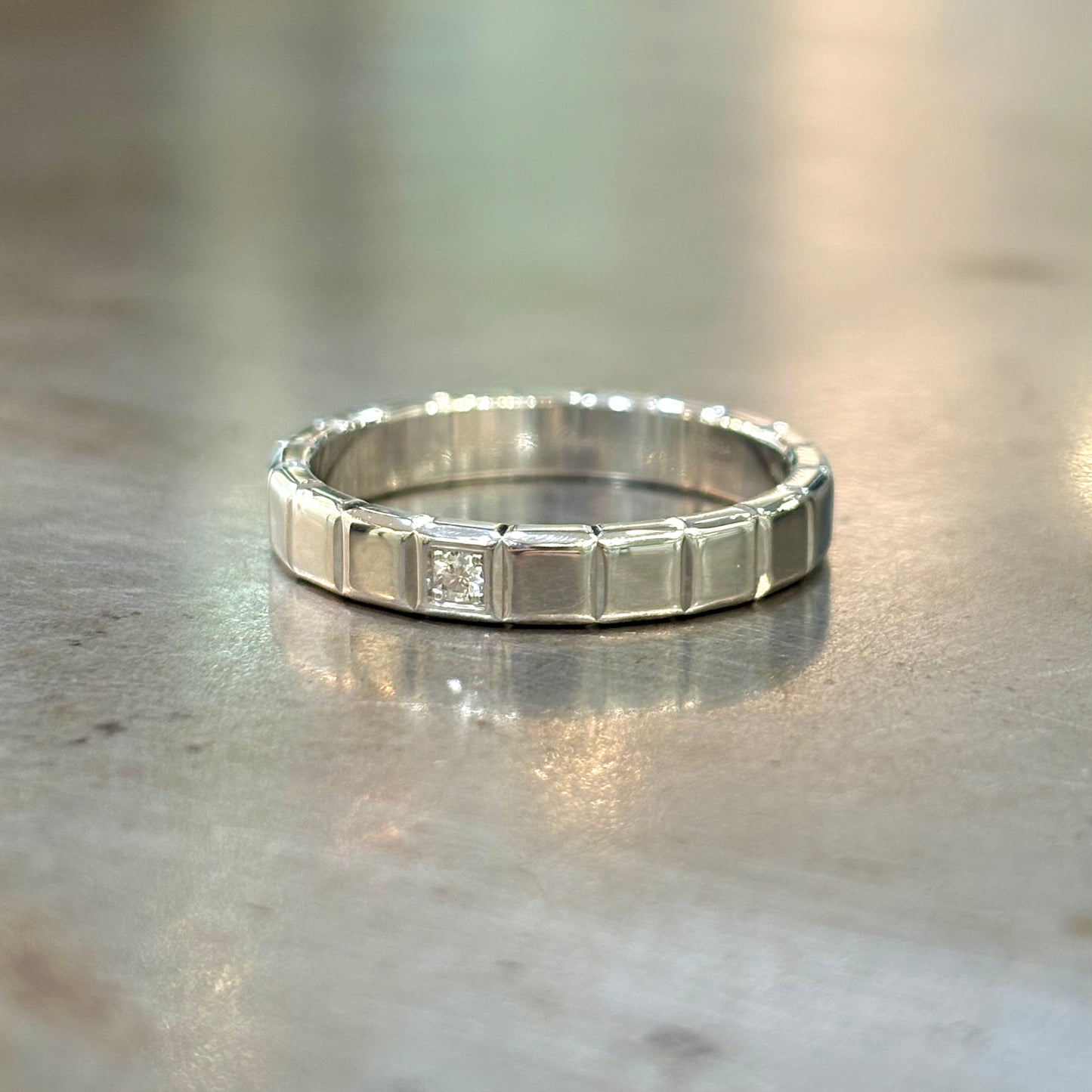 Bague Alliance Chopard - Or Blanc 750 & Diamant