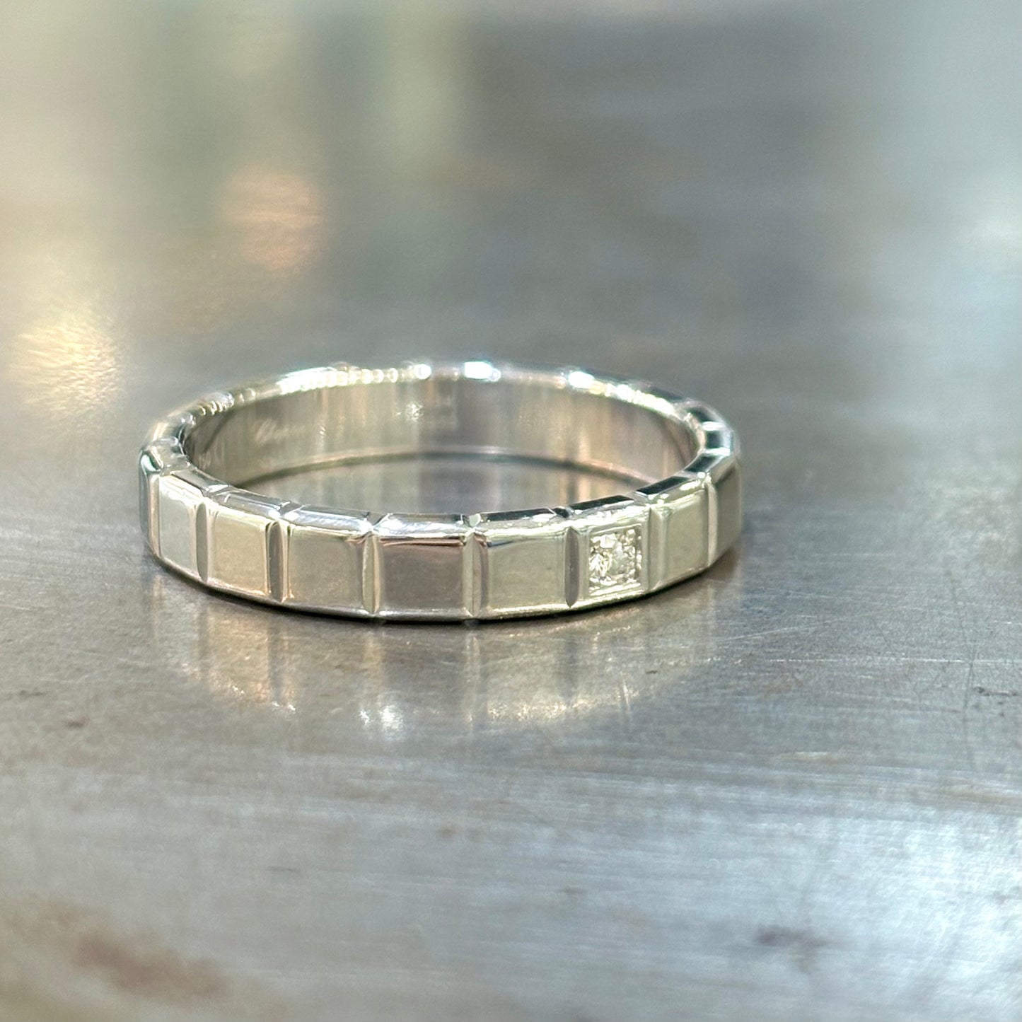 Bague Alliance Chopard - Or Blanc 750 & Diamant