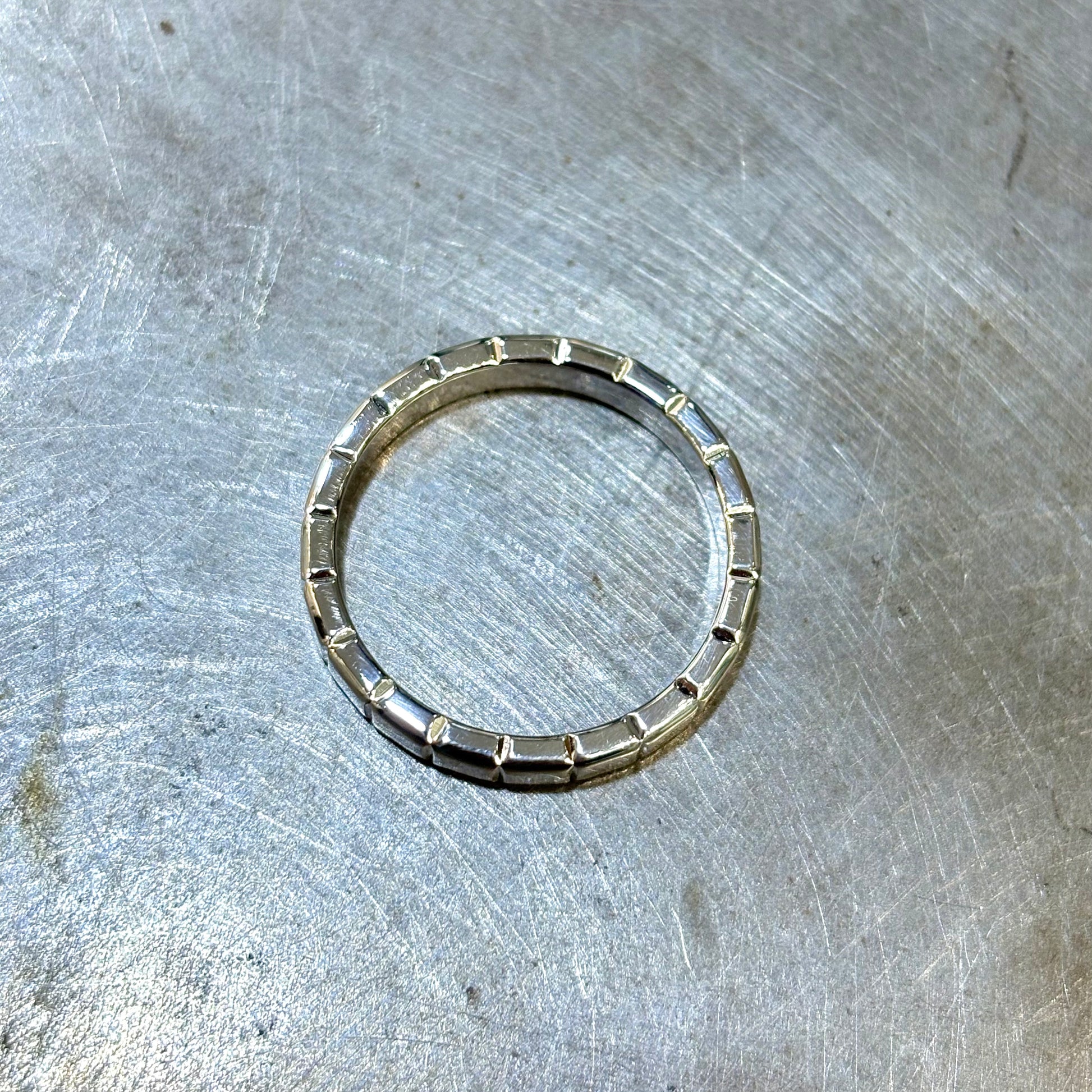 Bague Alliance Chopard - Or Blanc 750 & Diamant